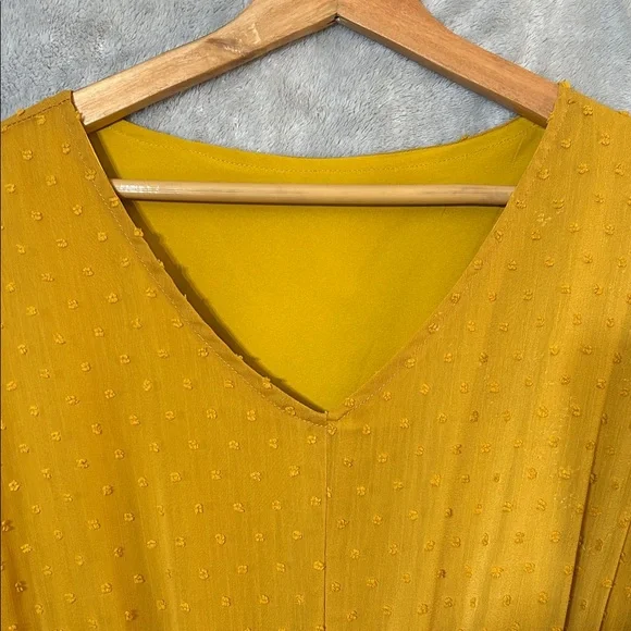 SHEIN Mustard Long Sleeve Dress - Picture 4 of 7